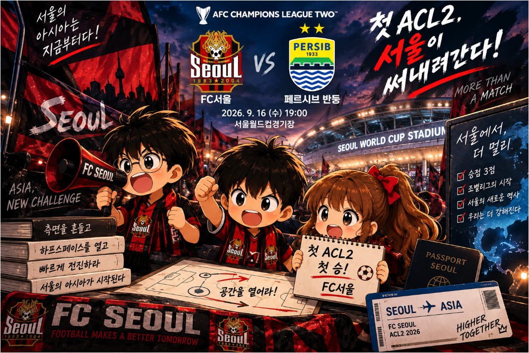 2026년 9월 16일 FC서울 vs 페르시브 반둥 프리뷰 | 첫 ACL2, 서울이 노릴 승부처