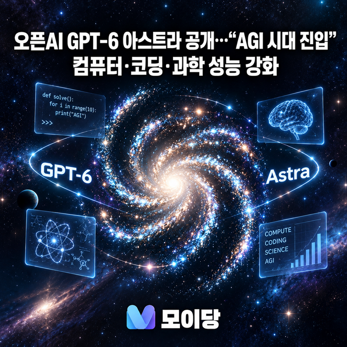 오픈AI GPT-6 아스트라 공개…“AGI 시대 진입” 컴퓨터·코딩·과학 성능 강화