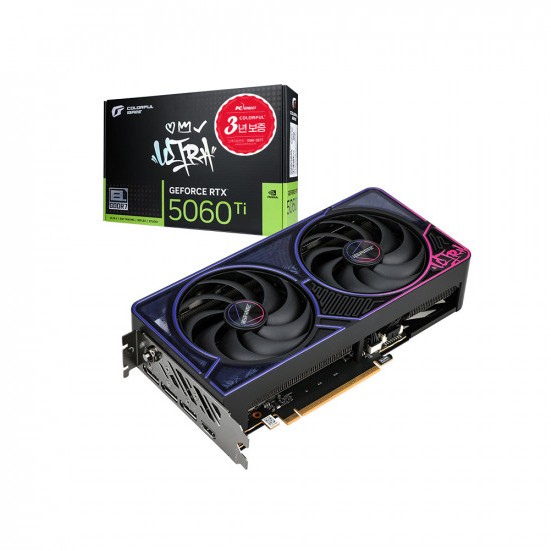 COLORFUL iGame 지포스 RTX 5060 Ti ULTRA DUO OC D7 8GB 스펙 분석｜231mm 듀얼팬 그래픽카드